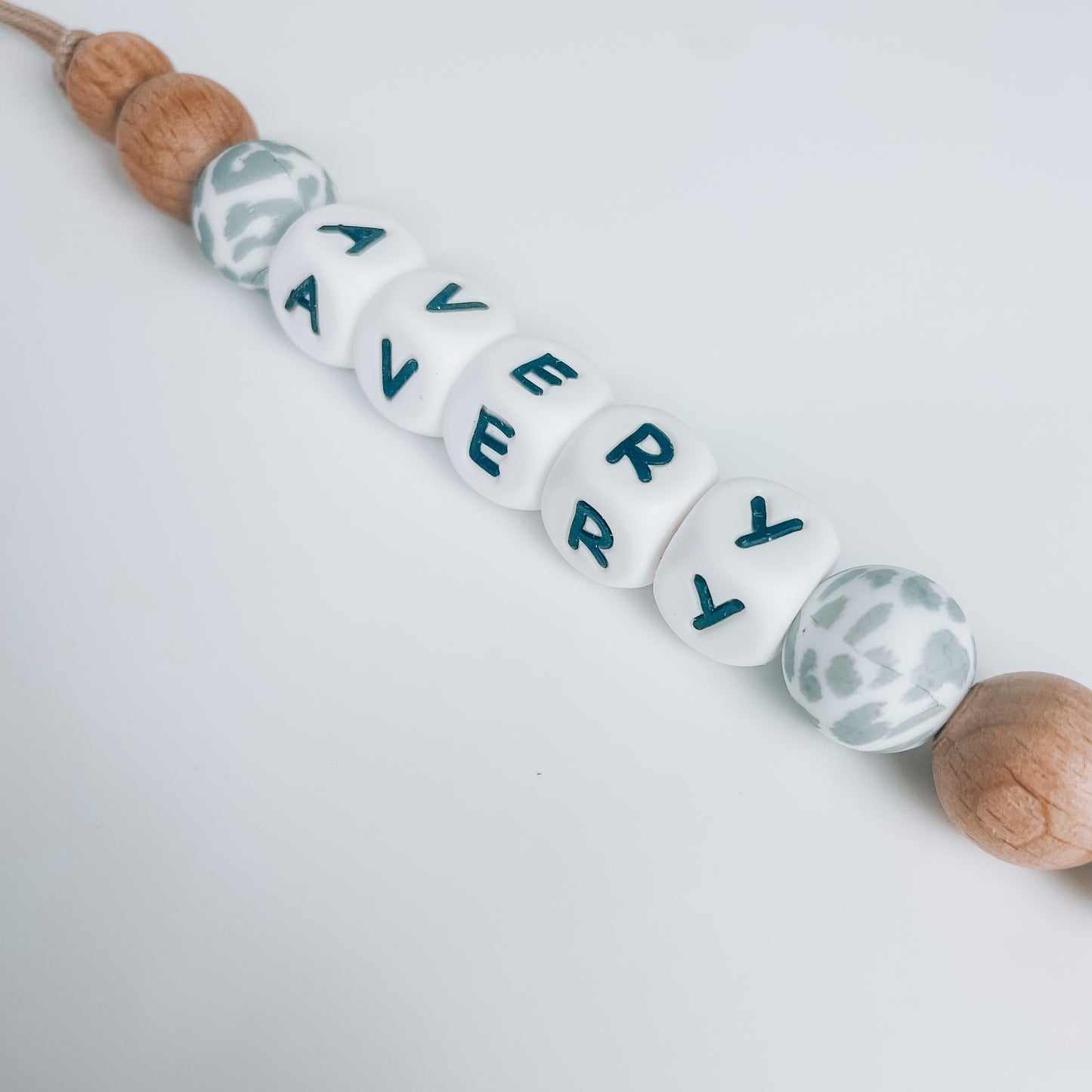 Personalized Clip | Grey Leopard