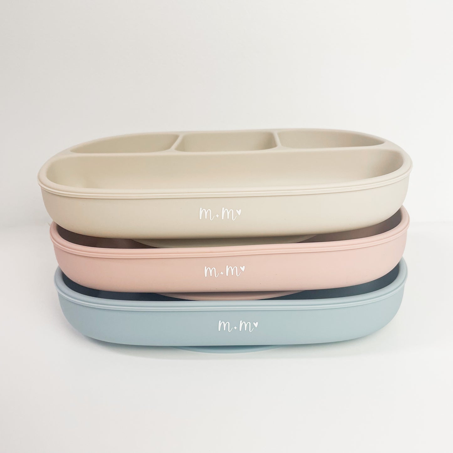 Suction Plate | 3 pcs Set | Pink/Blue