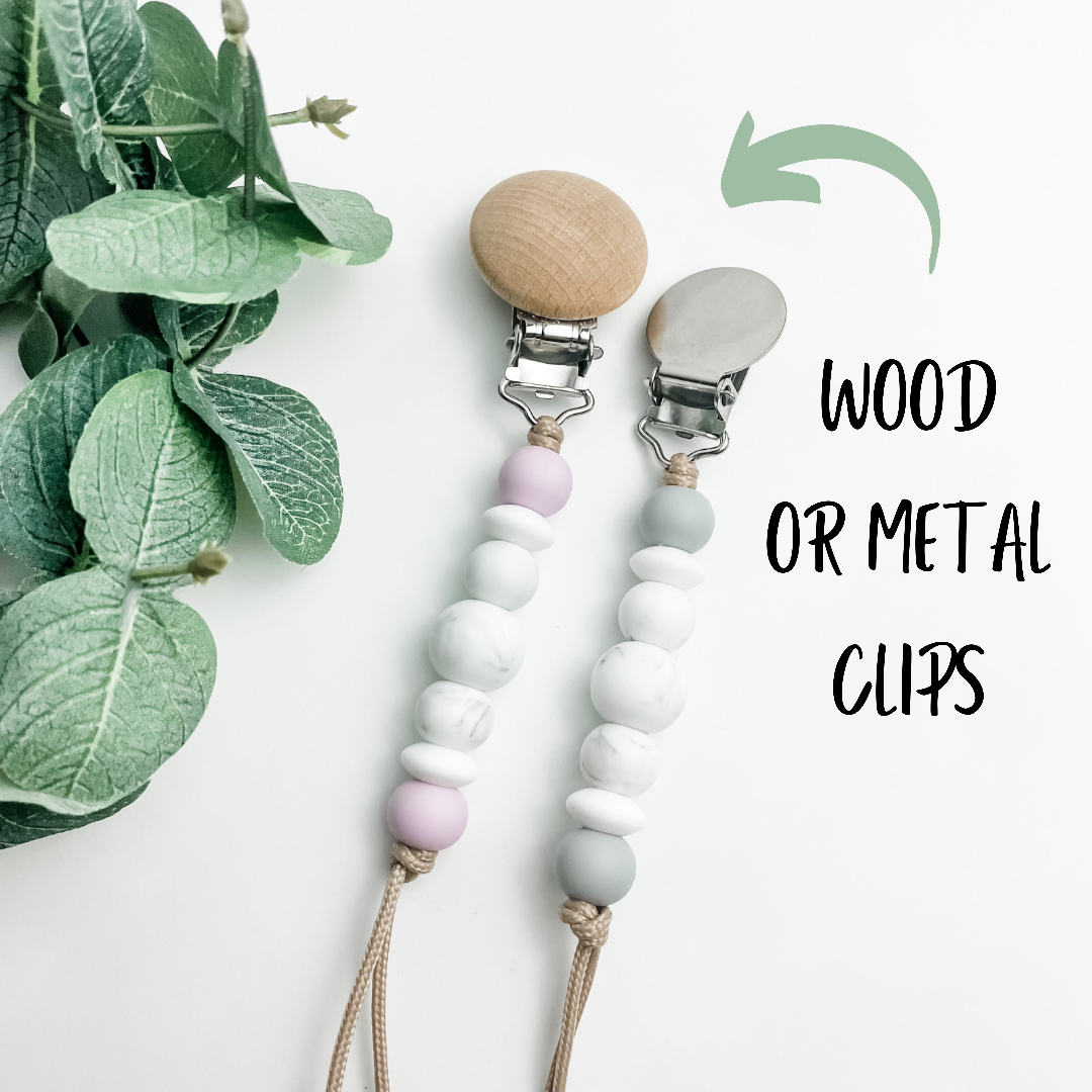Ada Pacifier Newborn Clip | Marble