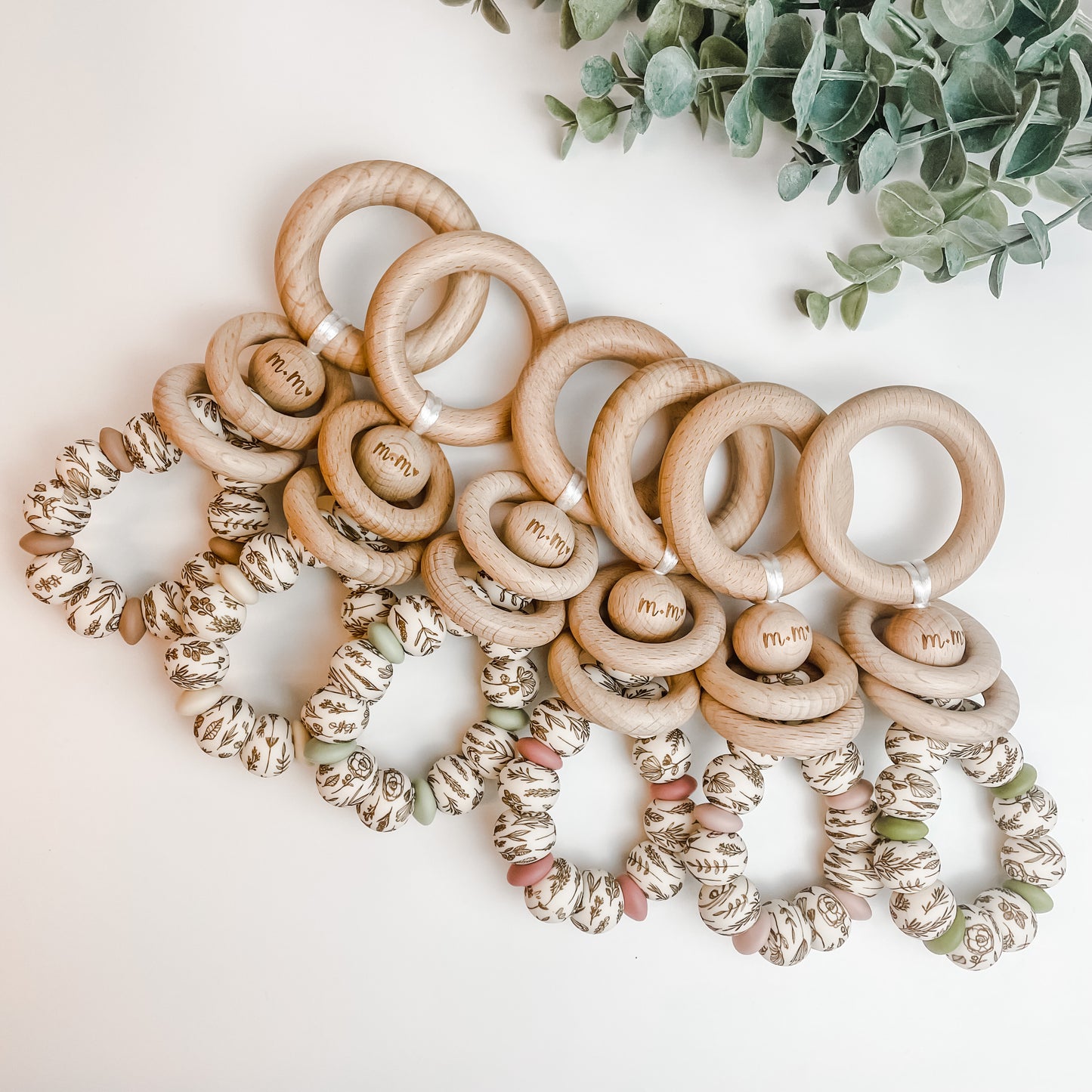 Shaker Rattle Toy | Organic Floral
