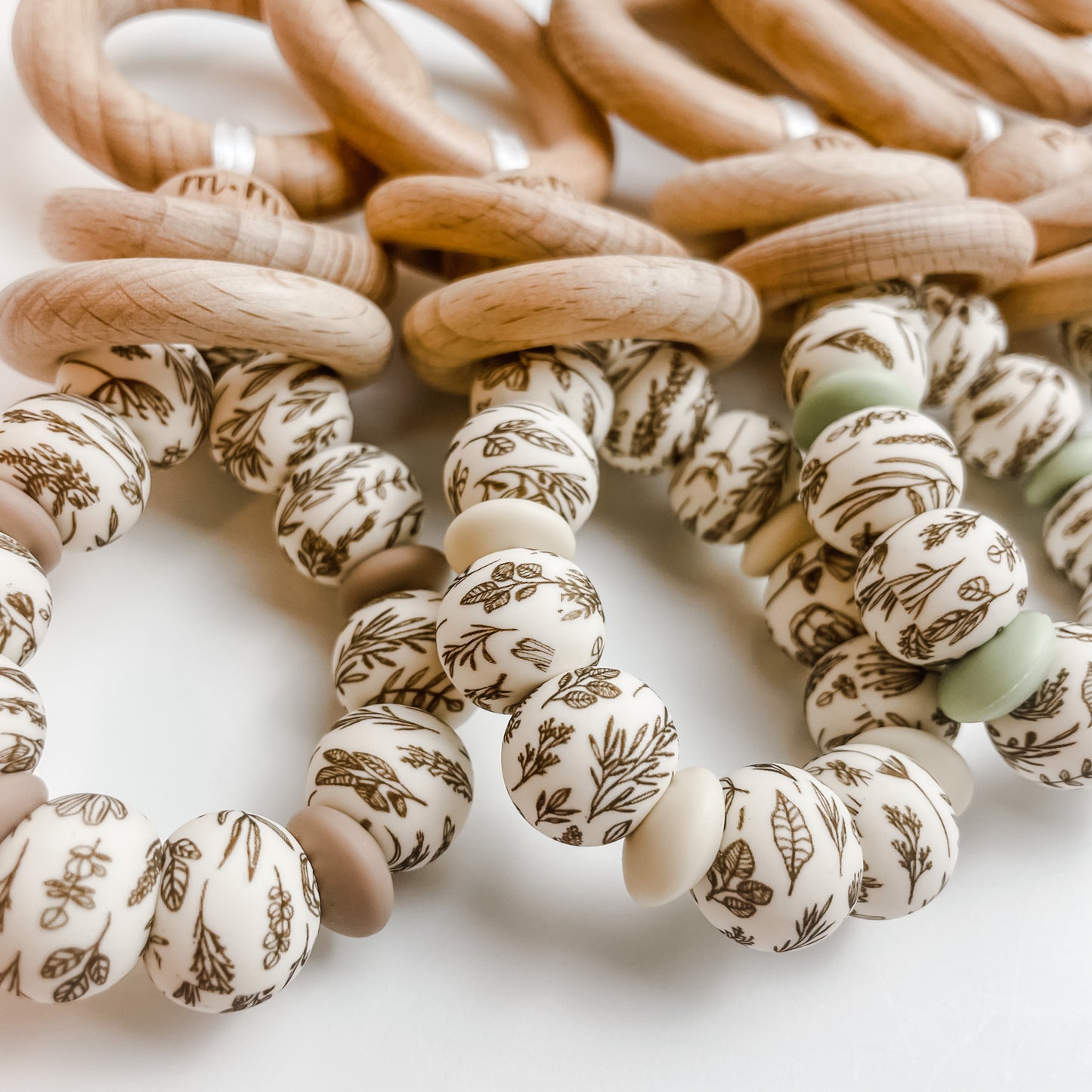 Shaker Rattle Toy | Organic Floral