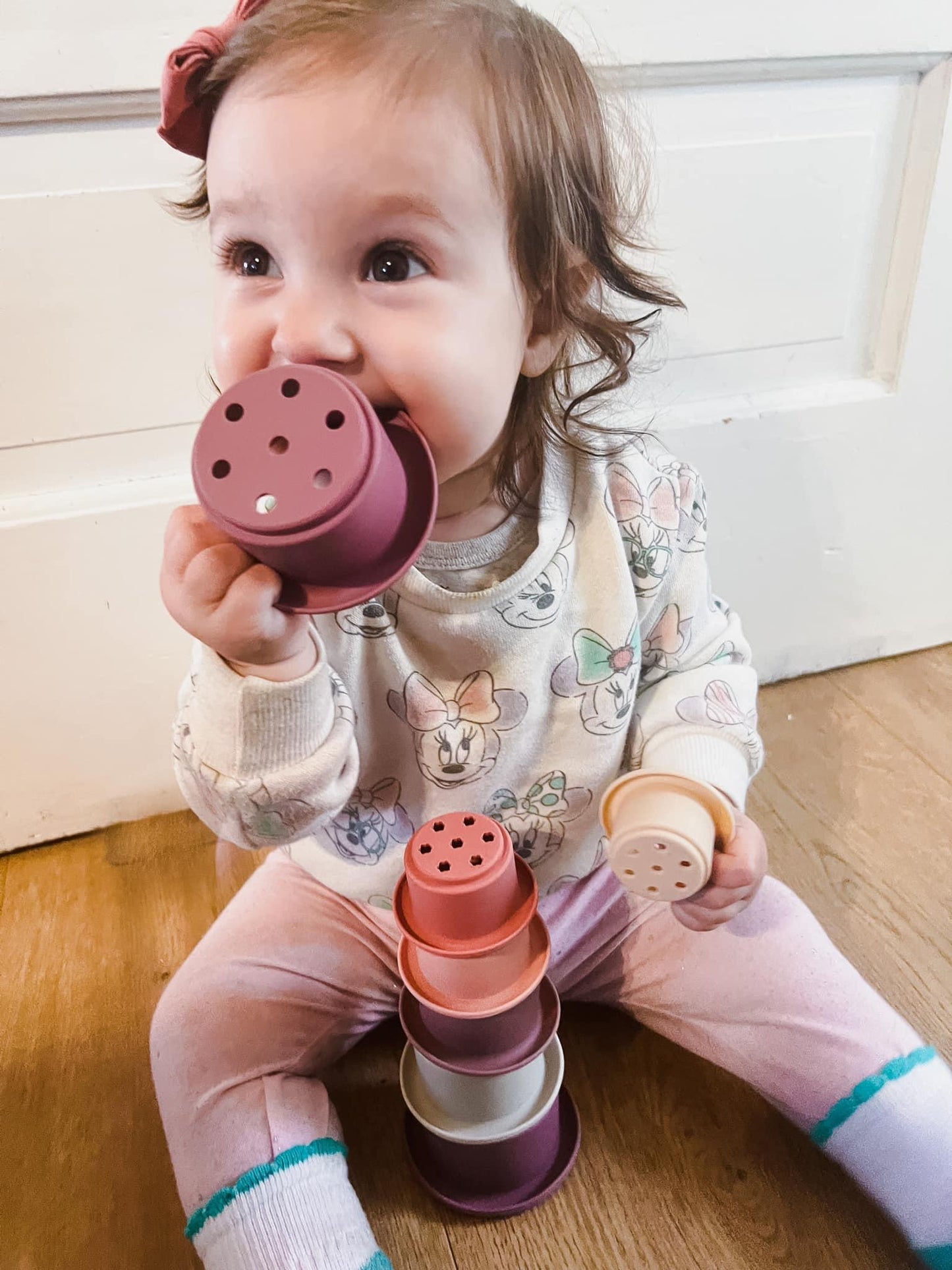 Silicone Stacking Cups | Blush