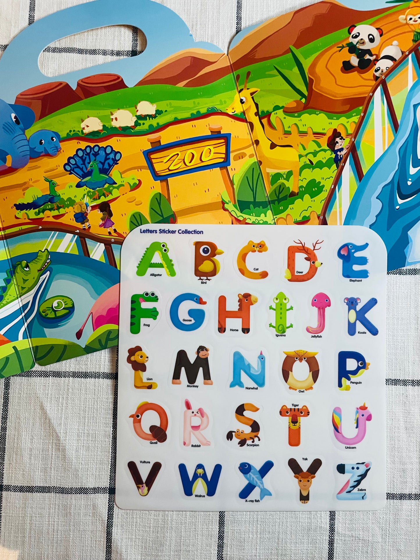 Re-useable Sticker Book | Letters no