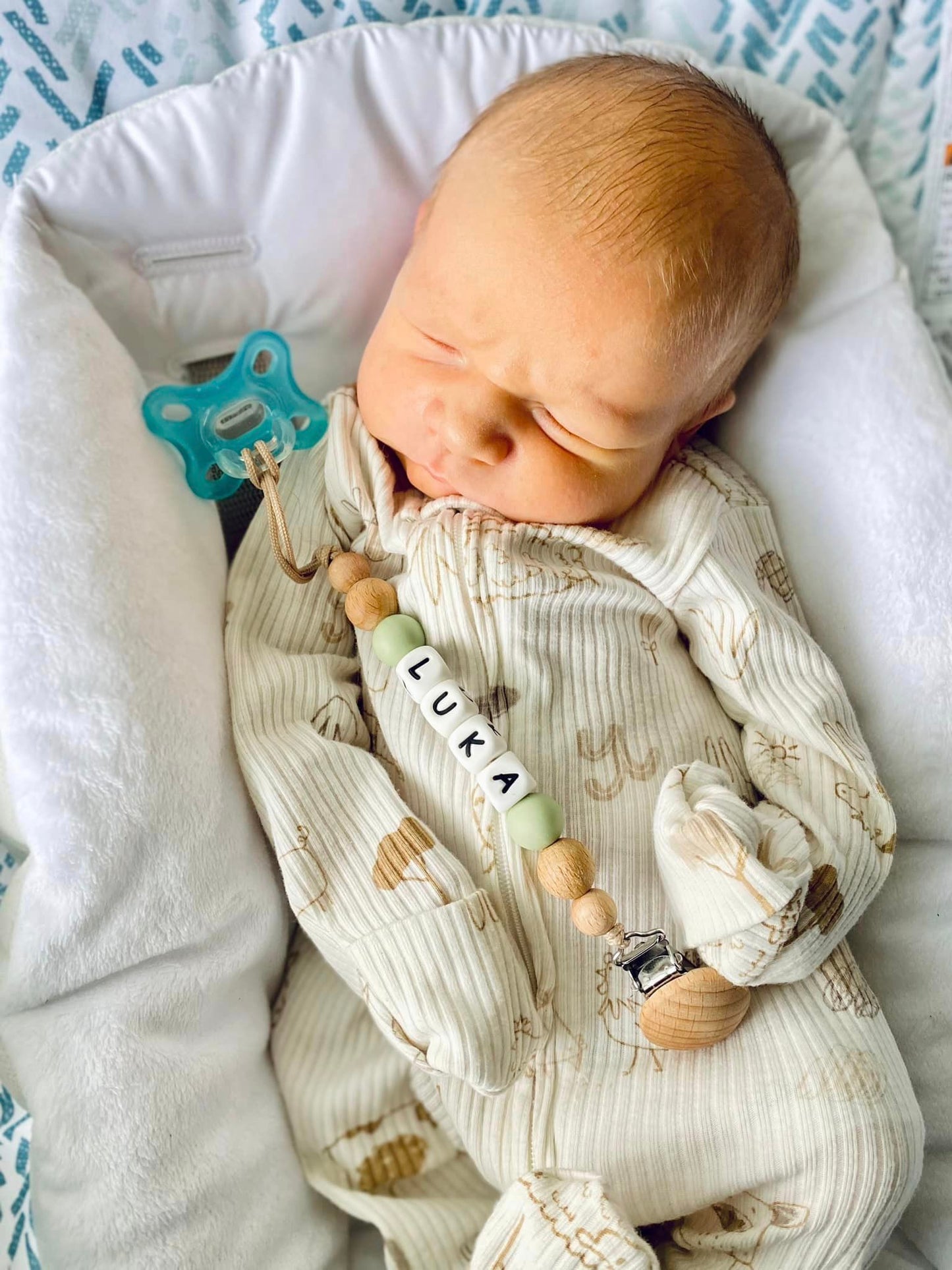 Personalized Pacifier Clip