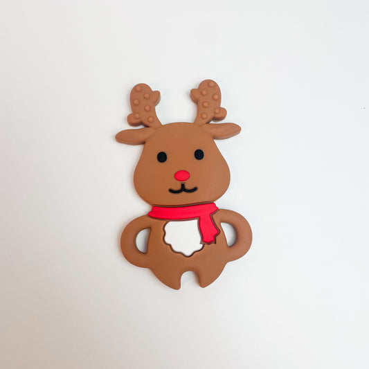 Teether | Reindeer + Scarf