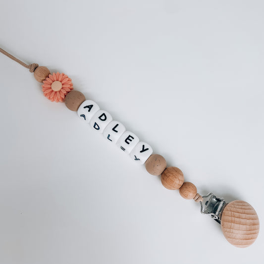 Personalized Clip | Peach Flower