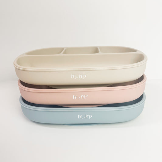 Suction Plate | 3 pcs Set | Pink/Blue