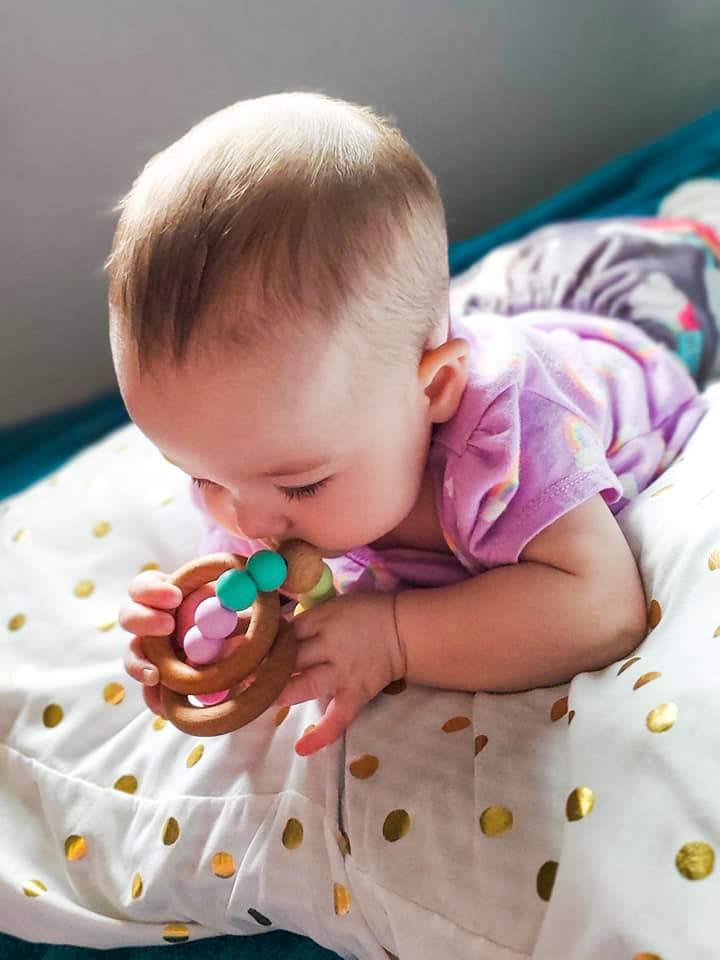 Rainbow Teether + Rattle Collection - MAE & Me Teething Co 