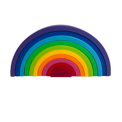 Silicone Rainbow Stacker | Large