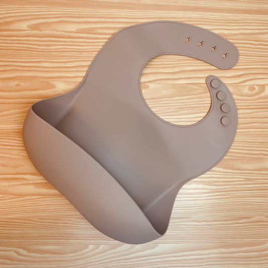 Silicone Pocket Bib | khaki