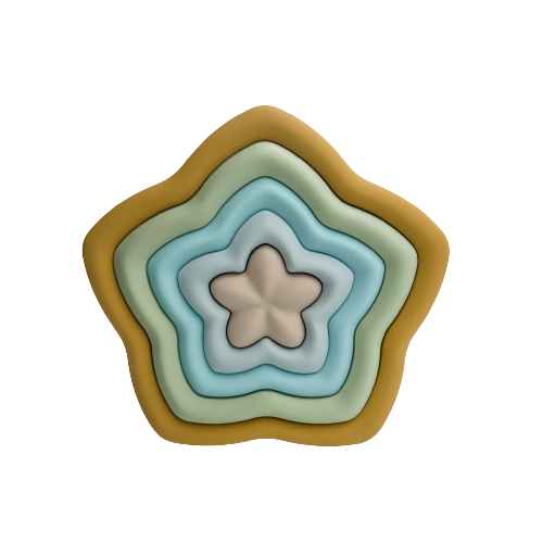 Nesting Star Stacking Toy | Blue