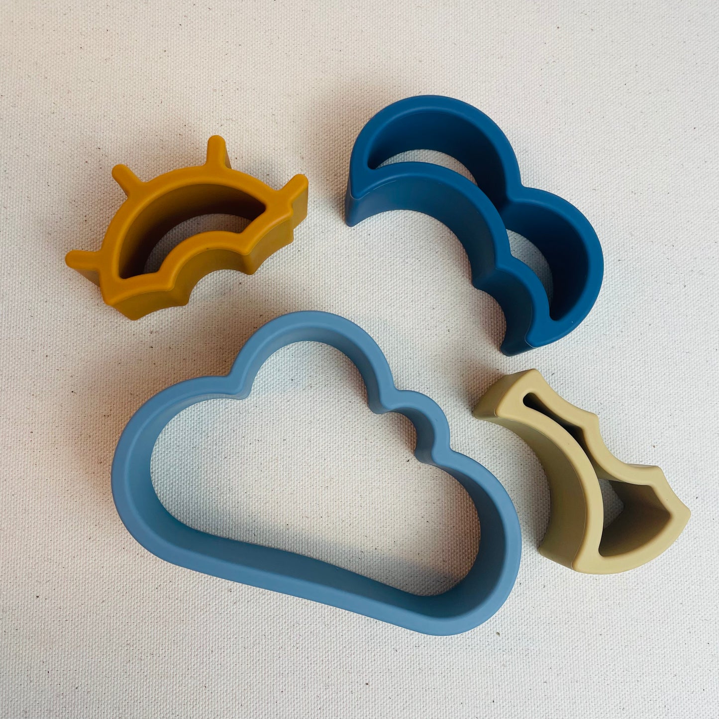 Sun + Cloud Silicone Stacker